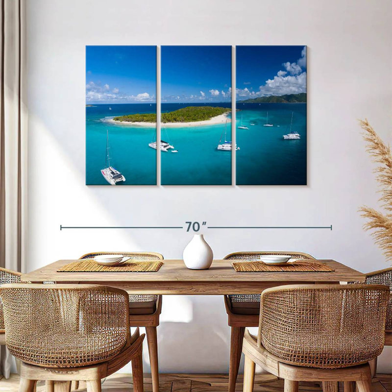 Sandy Cay, île Vierge britannique, H 36 po x l 57 po