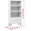 Dowe Solid Wood Bookcase-51369128-51369126