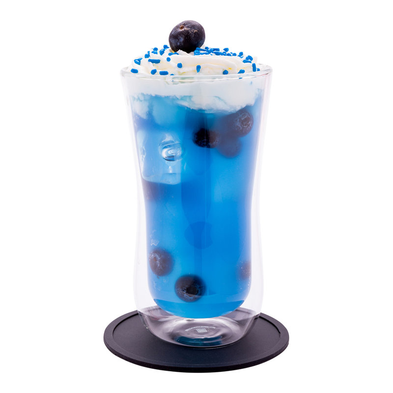 Silicone Round 6 Piece Coaster Set, Black