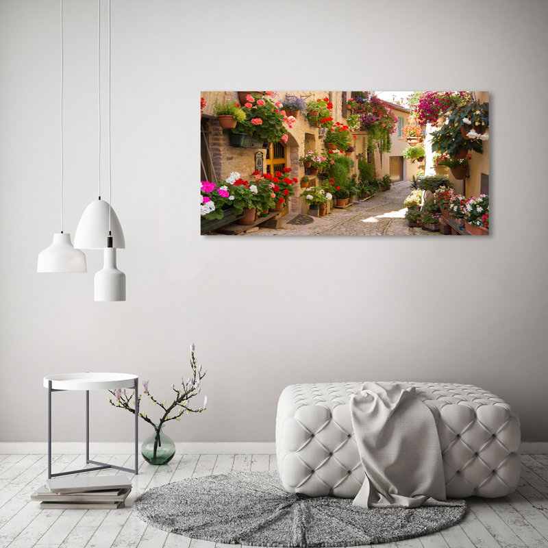 A Charming Street - Wrapped Canvas Print