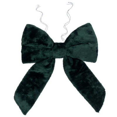 24" x 32" Faux Fur Bow. Festive Christmas Decor and it is Ready to Hang.