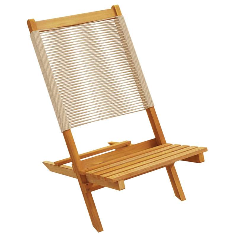 Folding Chair, Beige