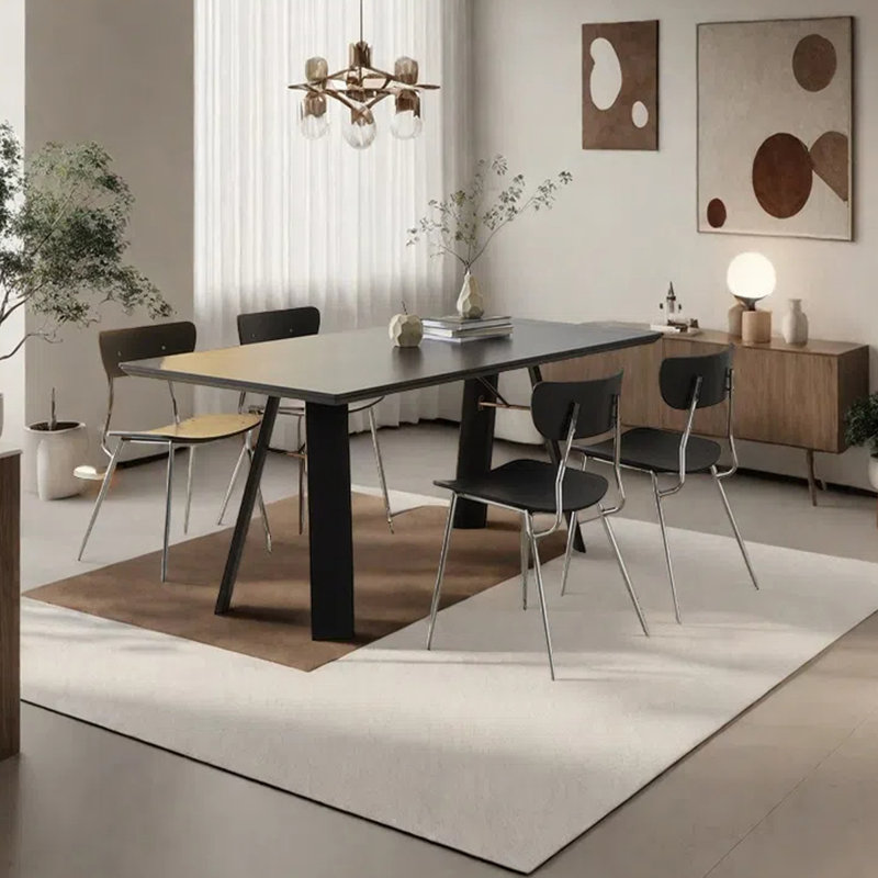 Modern and upscale rectangular dining table, 29.53"H x 55.11"L x 31.5"W