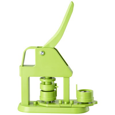Button Maker Machine, 1.26 in, Plastic Pin Maker with 500pcs Button Parts, Mr. Panda Magic Book, Circle Cutter and Hex Wrenches, Reinforced Ergonomic Handle, for DIY Badges, Personalized Pins