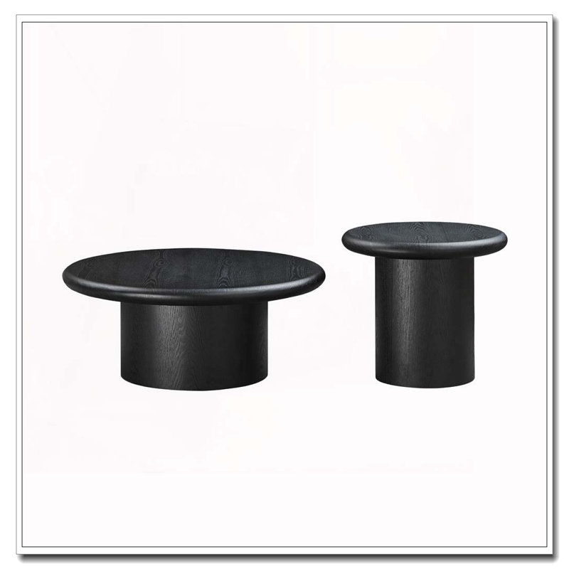 Ensemble de tables basses 2 pièces Modern, Noir