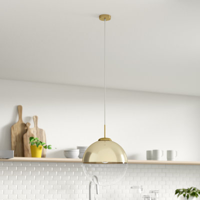 Saundra 1-Light Globe Pendant