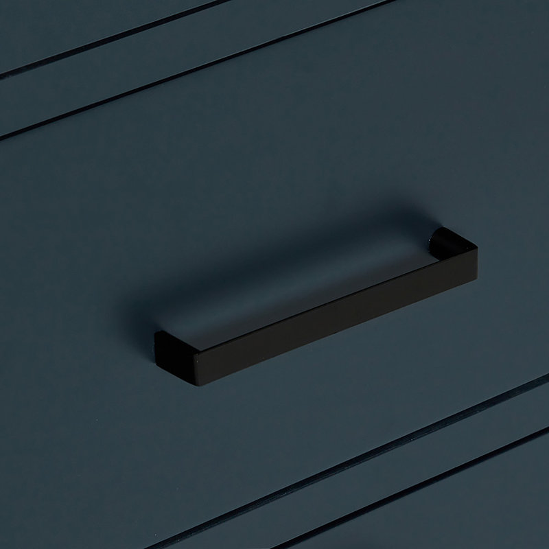 42" Single Bathroom Vanity Base only, Midnight Blue, Matte Black