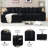 111" Sofa with cup holders reversible chaise lounge-1882920674