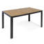 Table en bois avec structure en fer - Design moderne, l 58,21 po Profondeur x 34,87 de largeur, 29,22 de hauteur, extérieur élégant et fer à repasser, 59,3 l 35,5 l 30h po, comptoir, facile à entretenir