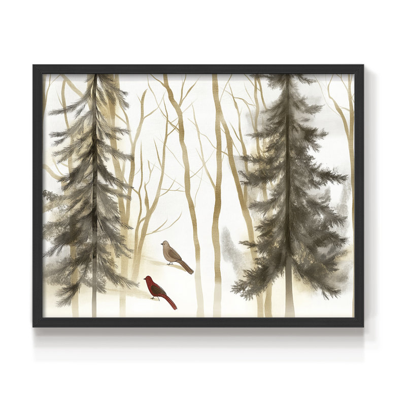 Art de Noël - CLxxxi - reproduction encadrée - réversible, H 11 po x l 14 po, Noir, noir, noir, noir