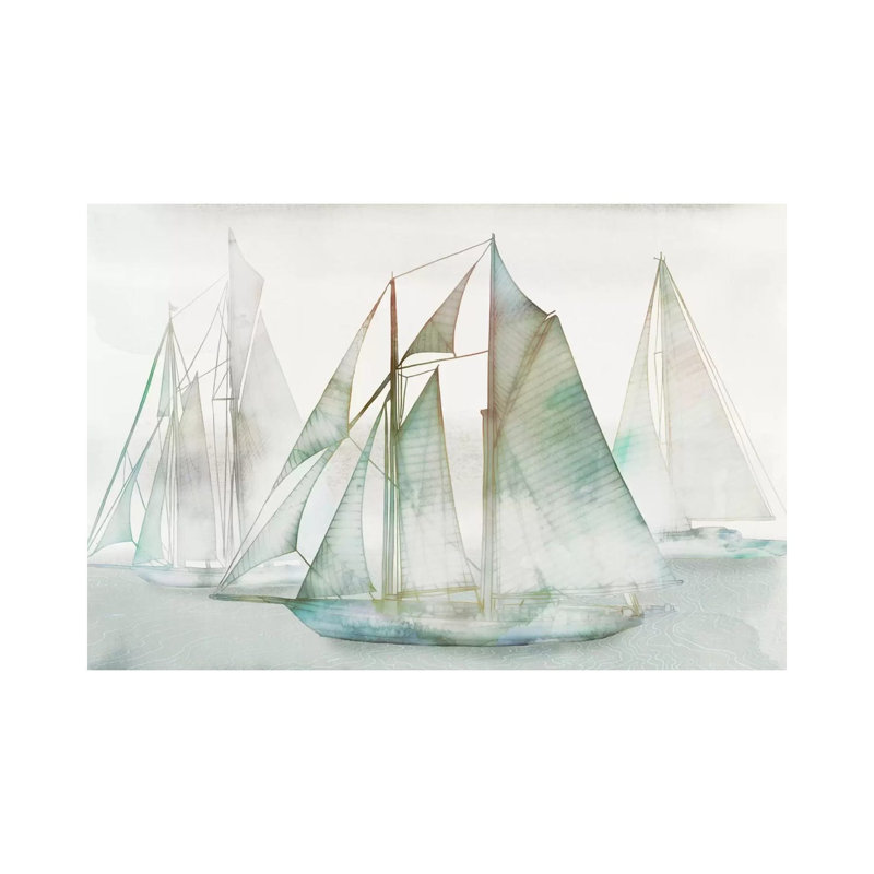 Glide I 1 Piece Wrapped Canvas Panoramic Painting, 66.04 cm H x 45.72 cm W x 3.175 cm D