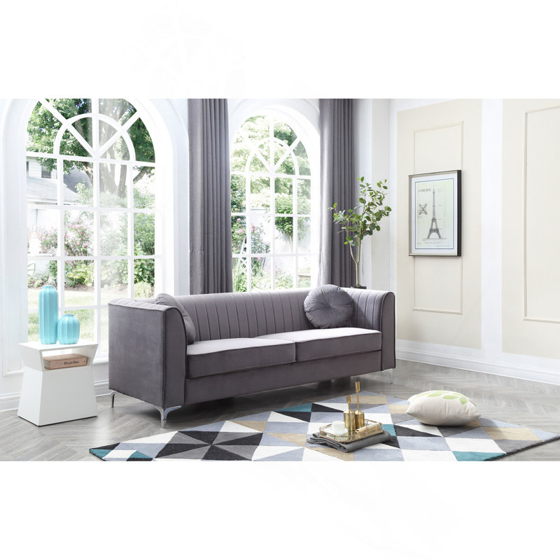 Canapé confortable en velours glamour parfait pour les salons