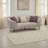 Glynes Upholstered Channel Back Curved Sofa Beige-1594946685