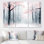 «Seasonal Forest Wall Art, Winter Spring Woods Canvas - Transition Forest Entre Winter And Spring», ensemble de 3 toiles encadrées