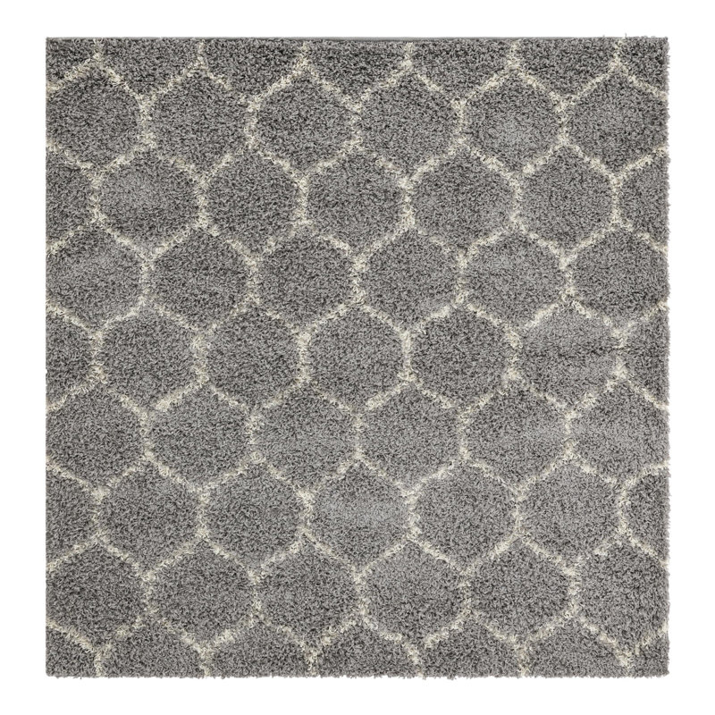 Geometric Indoor Rug, Square 6'