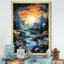 Reproduction d'art sur toile «Orangeberg sarcelle» par Ansel Adams