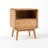 20.5"H MCM Compact Solid Wood Nightstand with Drawer & Open Shelf-693995648-688546626