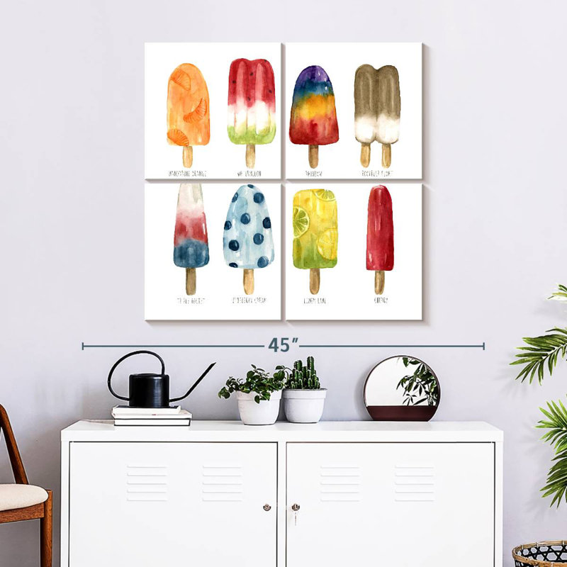 Yarlin Popsicles Favorite Flavor, 32" H x 32" W