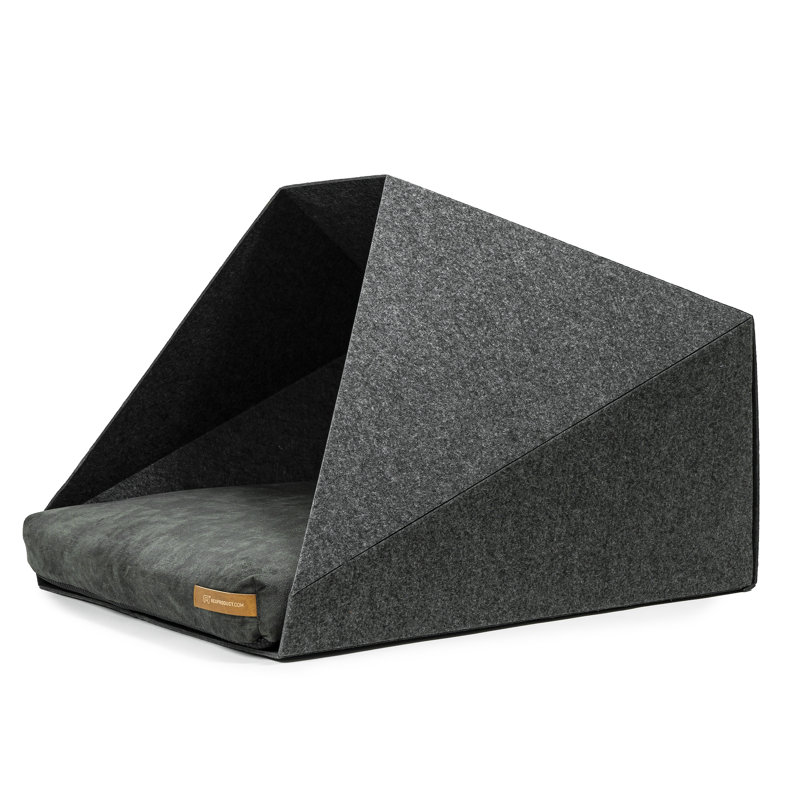 Polyester Pet Bed, Dark Grey/Graphite