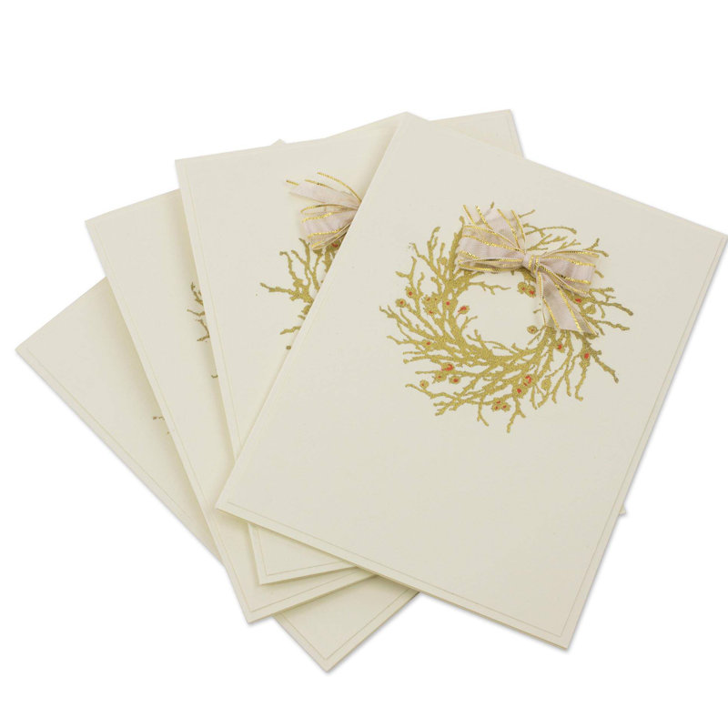 Cartes de vœux de noël golden voeux