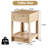 Table de bout avec tiroir en rotin de 15,75 po Alpern-996975553