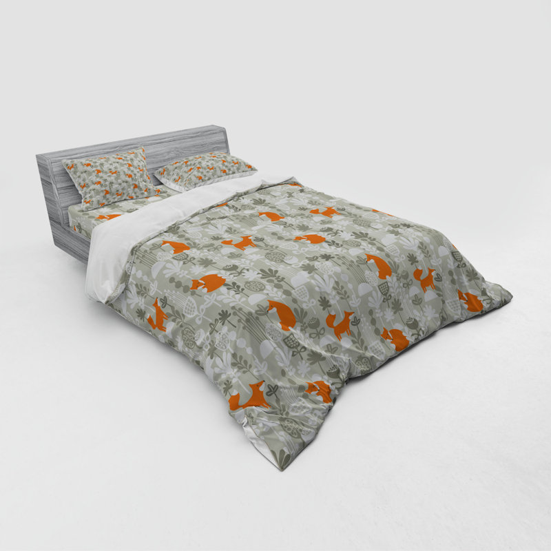 Farmhouse / Country Polyester Floral Duvet Cover