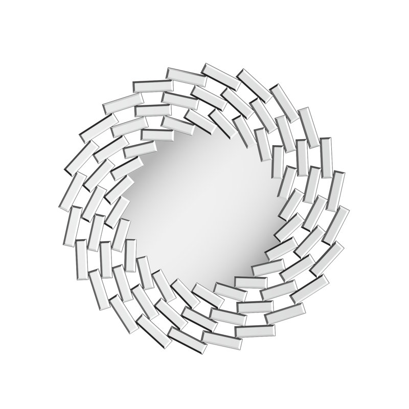 Ensemble de 2 miroirs d'appoint ronds Sunburst
