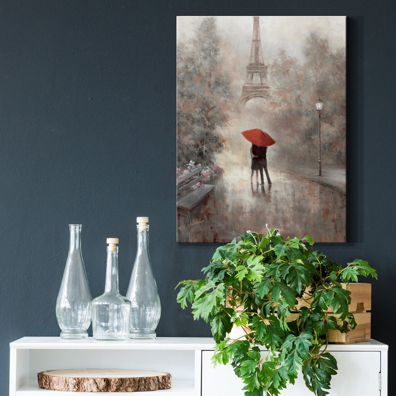 Paris in the Mist par T.C. Chiu - reproduction sur toile tendue, H 48 po x l 36 po