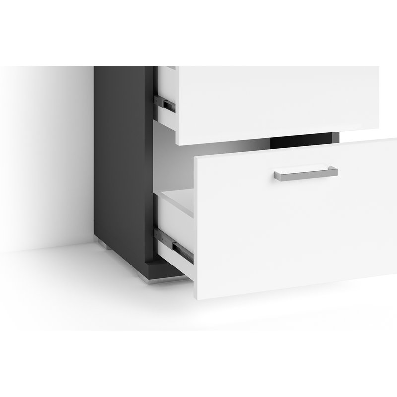 Pegues Bathroom Cabinet, Dark Grey