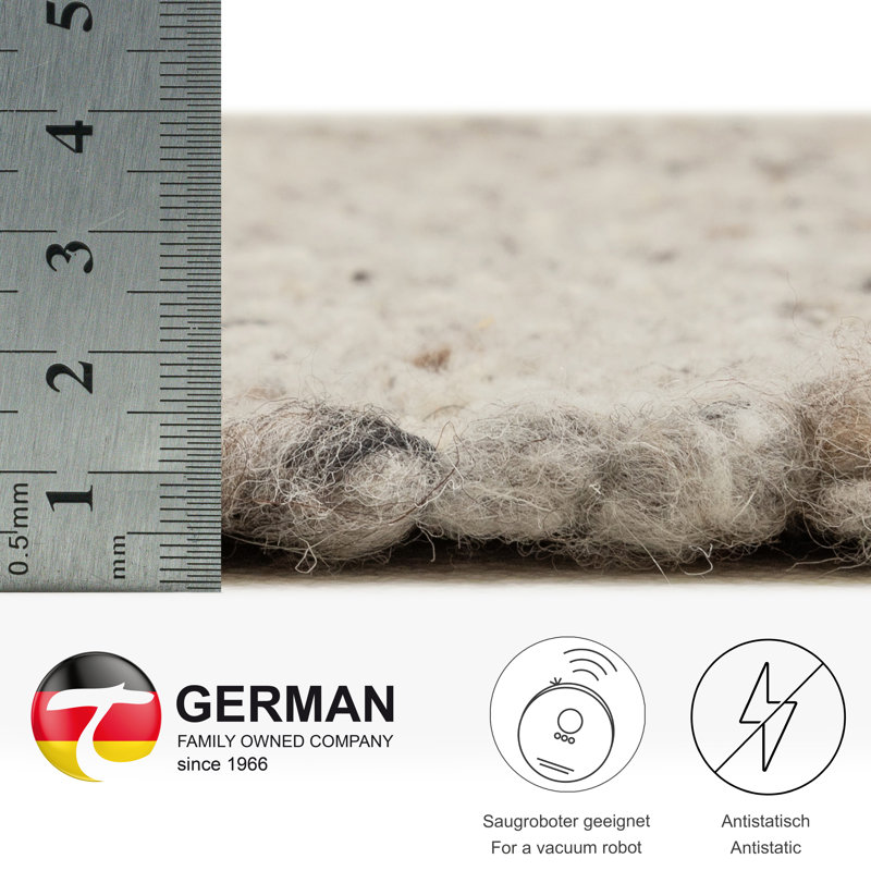 Alm-Glück Hand Loomed Wool Grey/Sand Indoor Rug, Runner 70 x 240cm