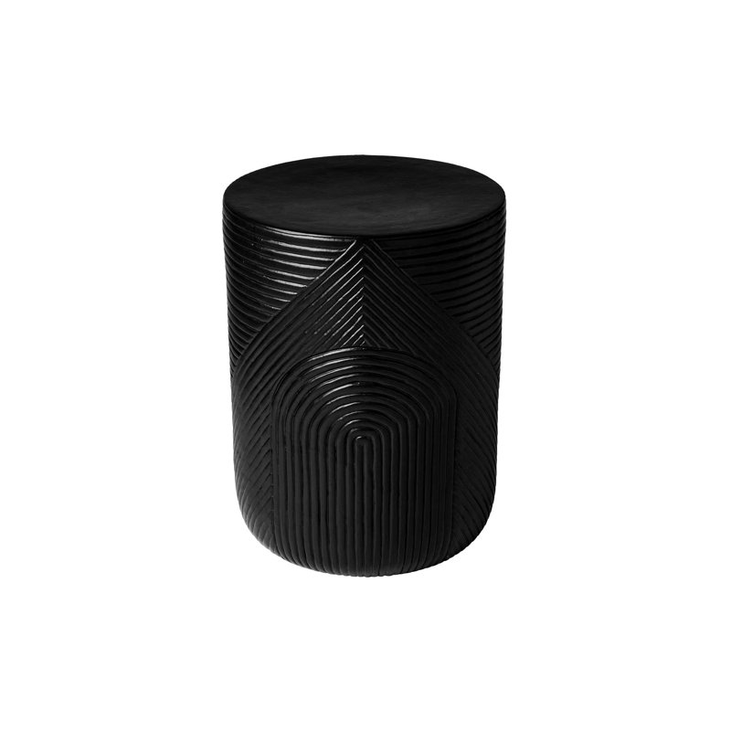 Provenance Signature Outdoor Round Side Table, Coal, 16"