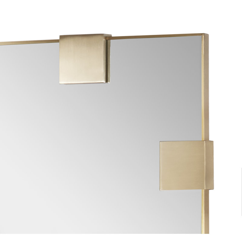 Nippon Flat Metal Beveled Wall Mirror, 84" x 44"