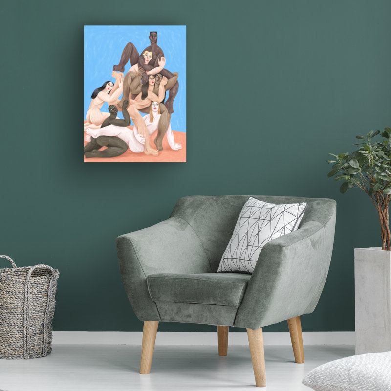 Œuvre sur toile «Bachelor», H 47 po x l 35 po