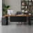 Tan+Black Rectangular Solid Wood+Iron desks-108304538-108304541