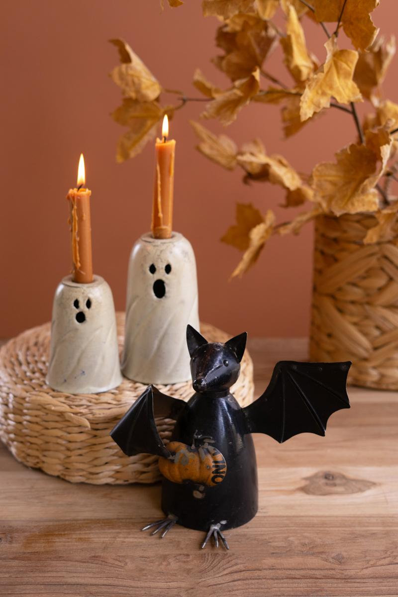  Halloween Ghost Taper Candle Holder 4" L, 1