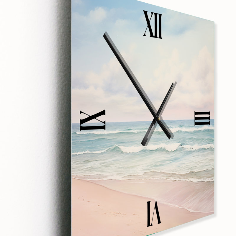 Horloge murale de plage Ocean Tanquility, Grand