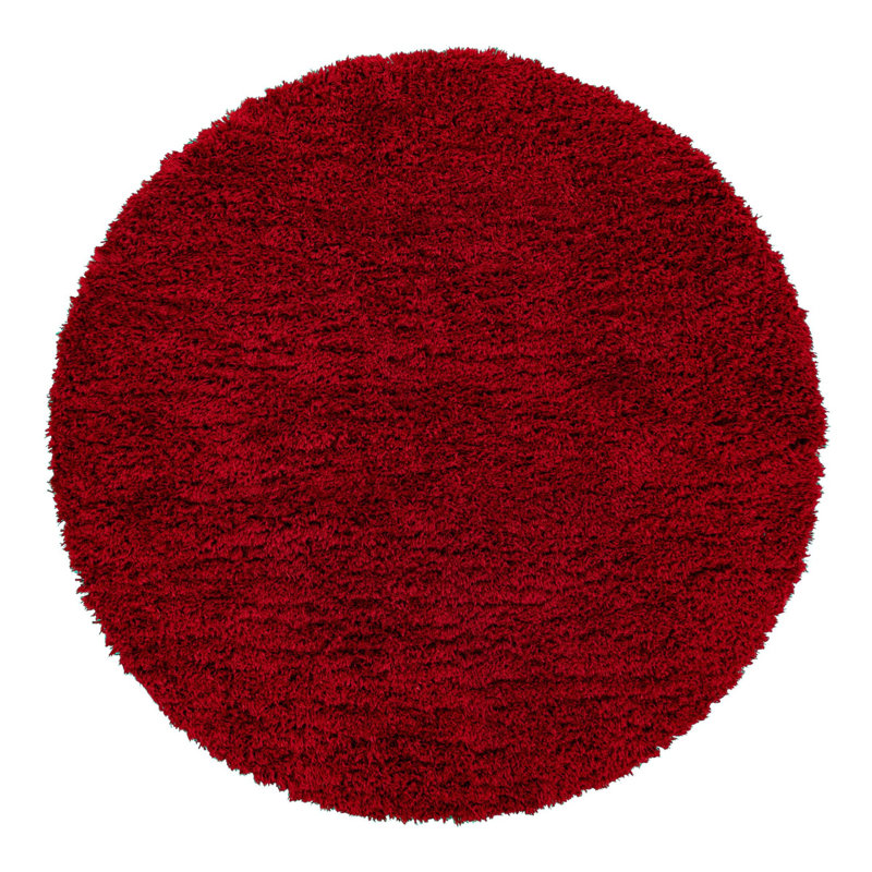 Red Area Rug, Round 7'10"