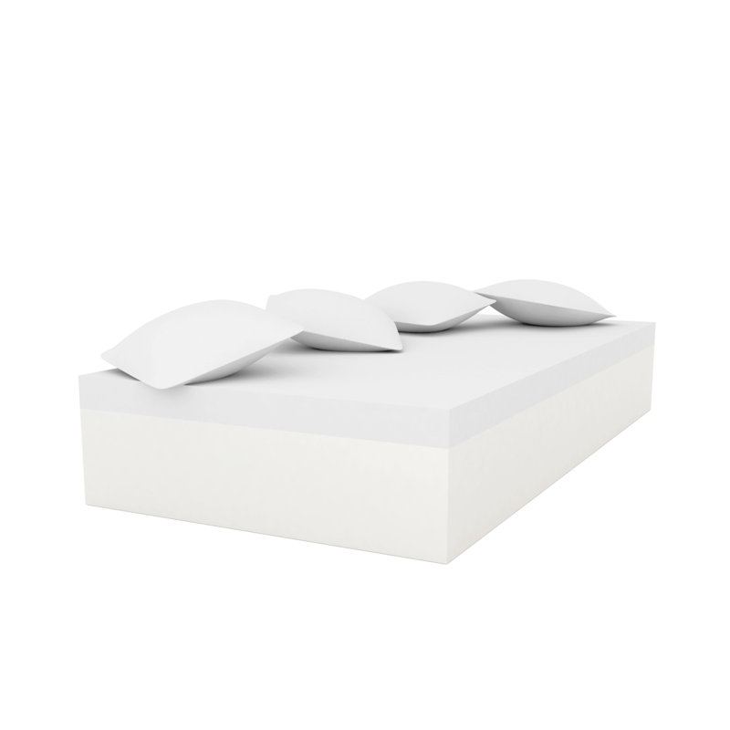 Chill Bed - 4 Pillows - 90.5" X 47.25" - White LED - Ice
