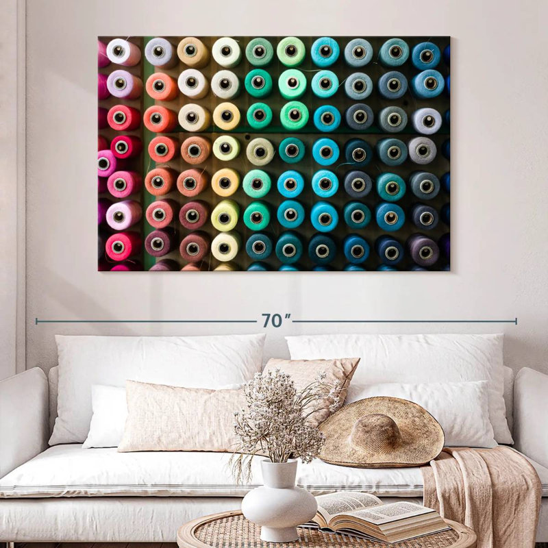 Senne Sewing Threads Collection, 34" H x 51" W