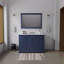 Meuble-lavabo simple l 48 po x P 22 po, comptoir en quartz blanc