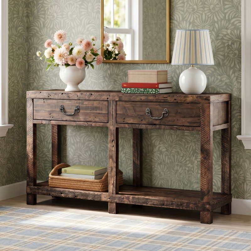Alexandra 55'' Solid Wood Console Table