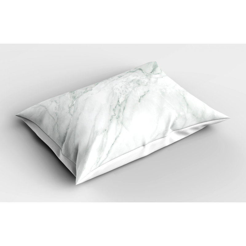 Marble Polyester Abstract Sham Set, Twin