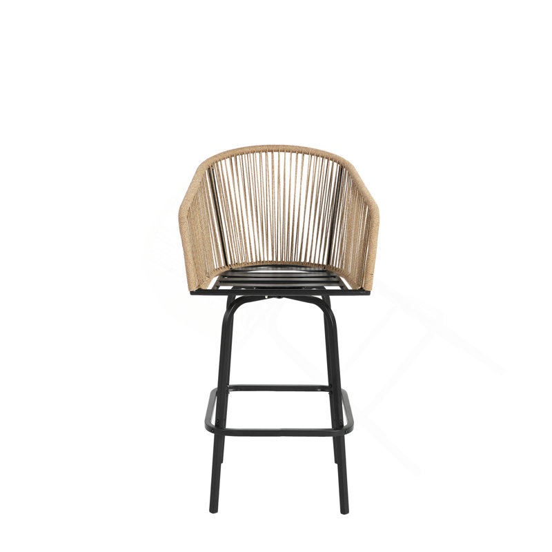 Fauteuil de jardin robuste à haut dossier 250LBS, chaise pliante portative avec porte-gobelet, 4