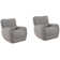 Alonzo 38" Upholstered Zero Gravity Power Recliner with Adjustable Headrest with Flared Arms