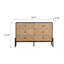 Buffet moderne à 6 tiroirs avec motif saisissant, rangement spacieux et fabrication durable pour une utilisation polyvalente