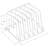 Clear Acrylic File Sorting Desk Organizer with Five Section Dividers