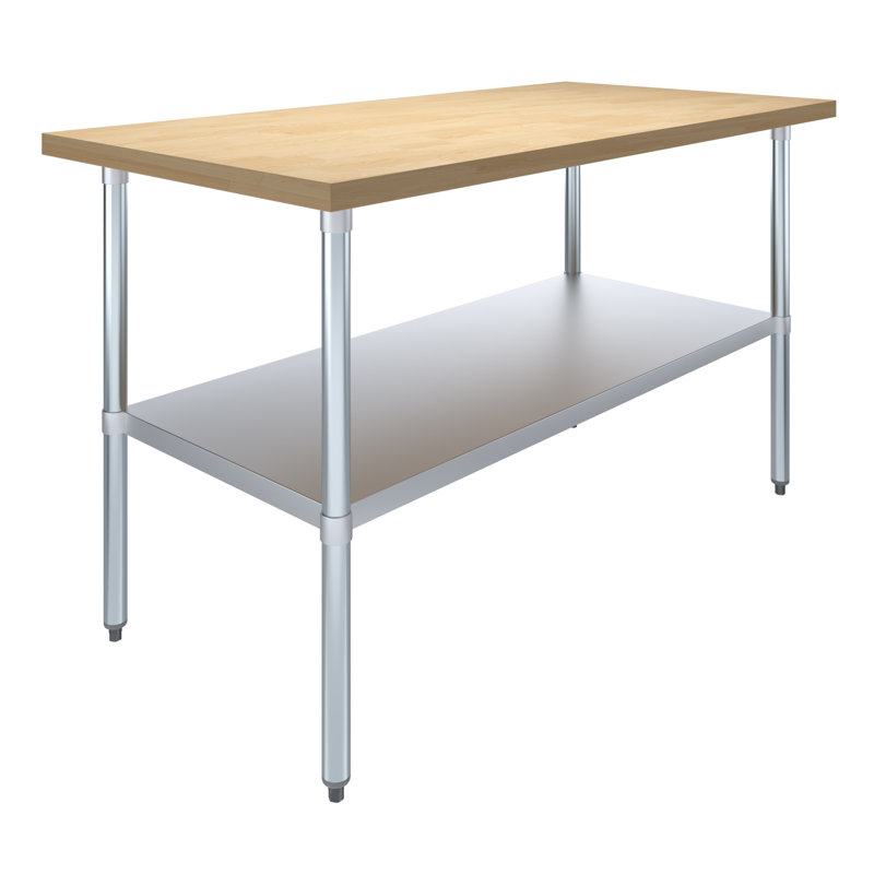 Tables de travail Amgood Wood H 35 po, H 35 po x l 60 po x P 30 po
