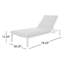 Chaise longue inclinable avec coussin Altje
