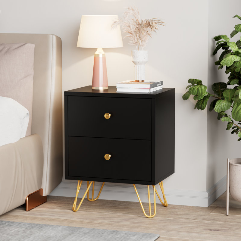 Ensemble de tables de bout Borg, Noir