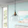 Ahlam 1 - Light Gray Wash/Iron Silk Single Pendant